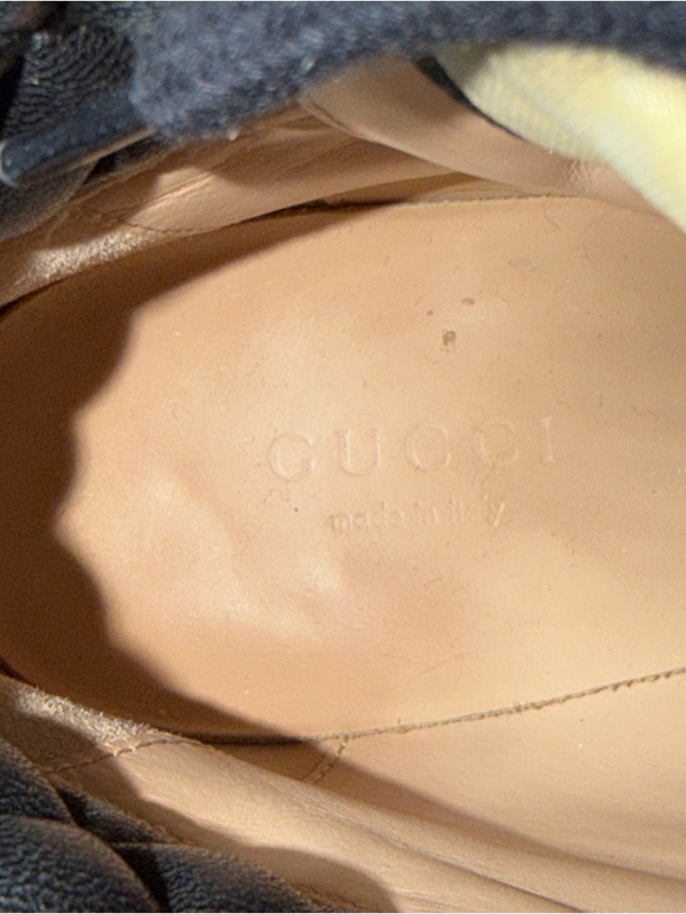 Gucci APOLLO CALFSKIN GG SUPREME NAPPA SAMOA QUILTED LACE UP ANKLE BOOTS 36.5 - Picture 10 of 16